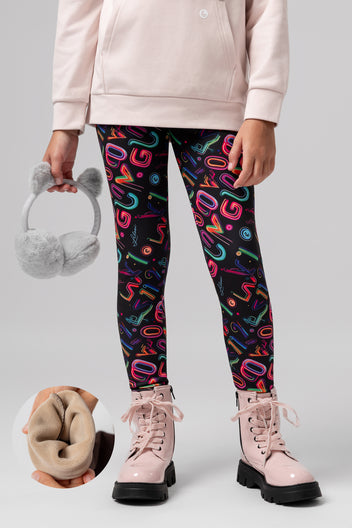 MEDOLY Lot de 2 leggings thermiques doublés pour fille et garçon MEDOLY Lot de 2 leggings thermiques doublés pour fille et garçon