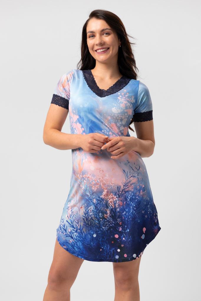 lelosi camicia da notte corta livia 0